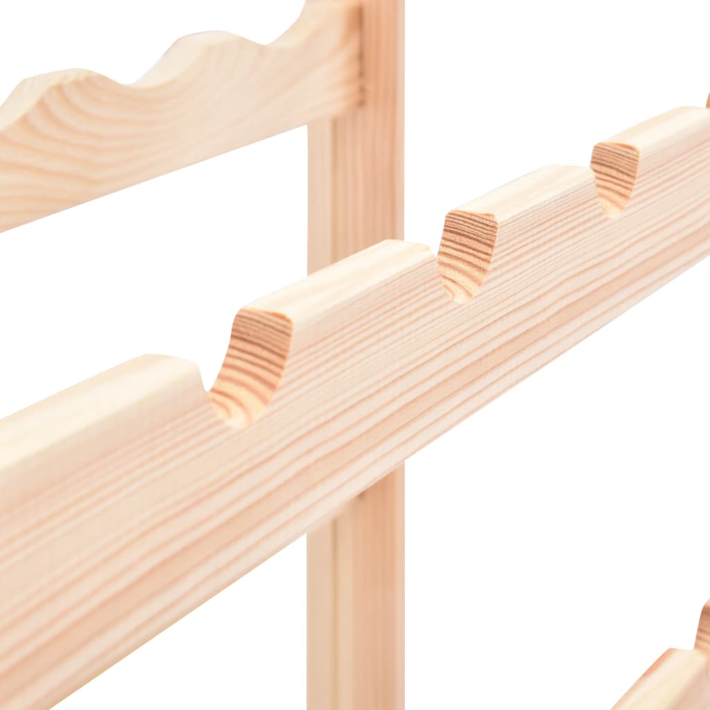 Portavini da 20 Bottiglie in Legno di Pino - homemem39