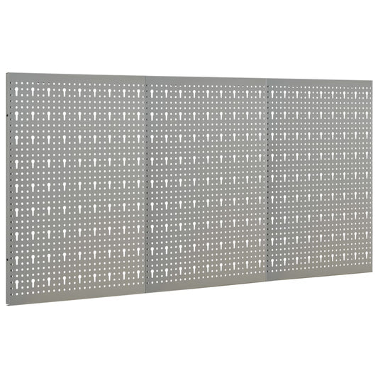 Pannelli per Utensili a Parete 3 pz 40x58 cm Acciaio | homemem39