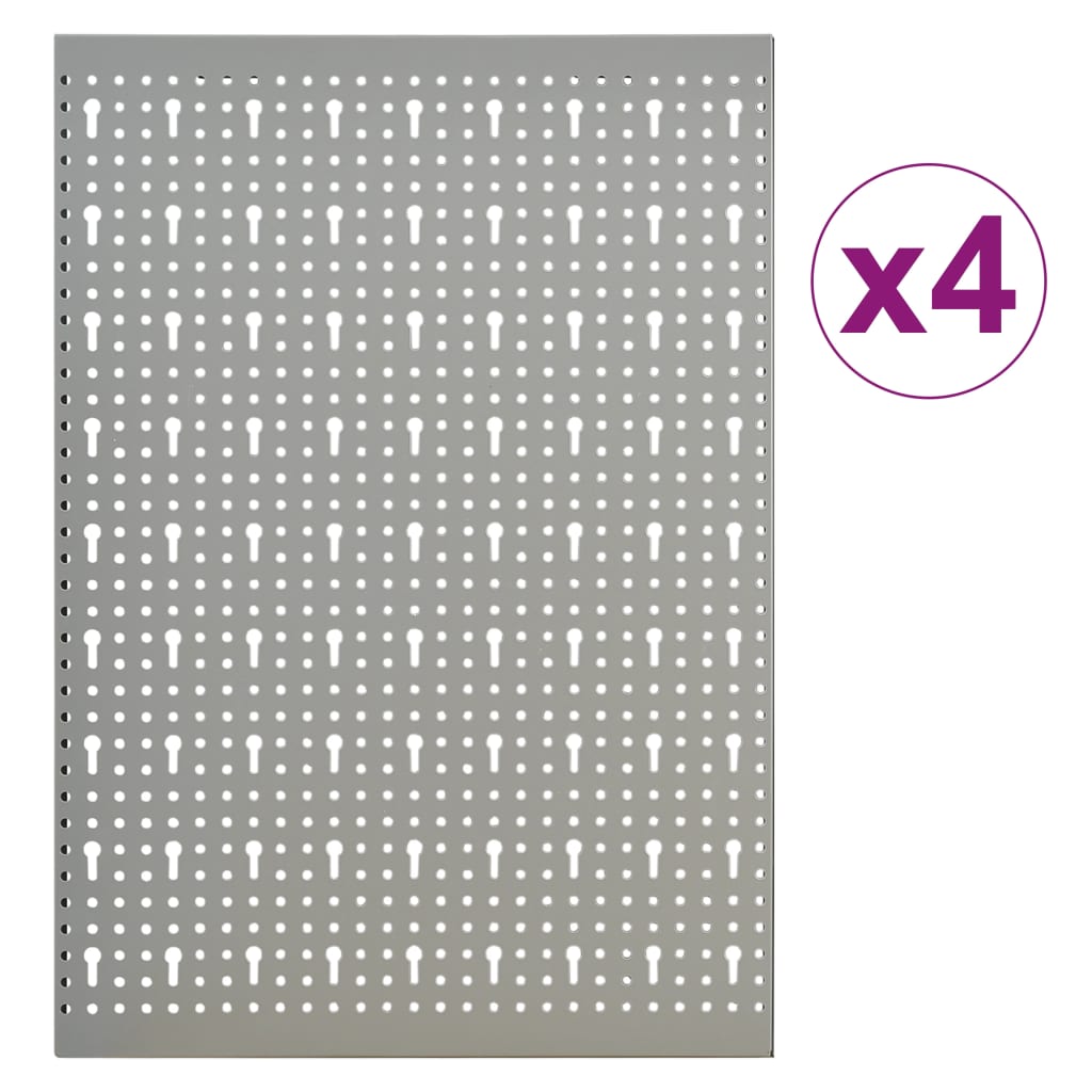Pannelli per Utensili a Parete 4 pz 40x58 cm in Acciaio | homemem39