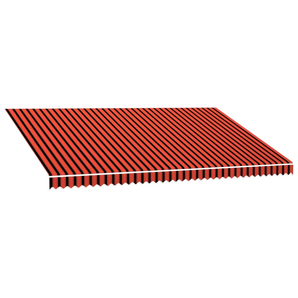 Tenda da Sole in Tela Arancione e Marrone 500x300 cm - homemem39