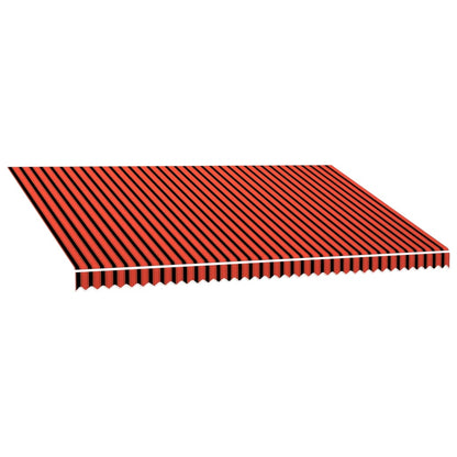 Tenda da Sole in Tela Arancione e Marrone 500x300 cm - homemem39