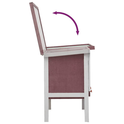 Conigliera per Esterni con Piano Singolo Marrone in Legno - homemem39