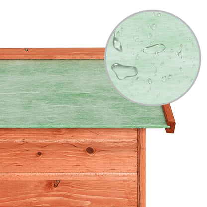 Casetta per Tosaerba Robotizzato 72x87x50 cm Massello di Abete - homemem39