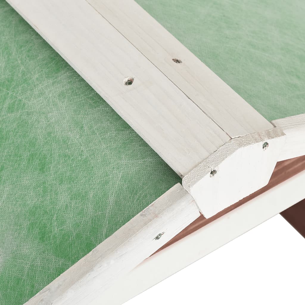 Casetta per Tosaerba Robotizzato 72x87x50 cm Mocca Bianca Abete - homemem39