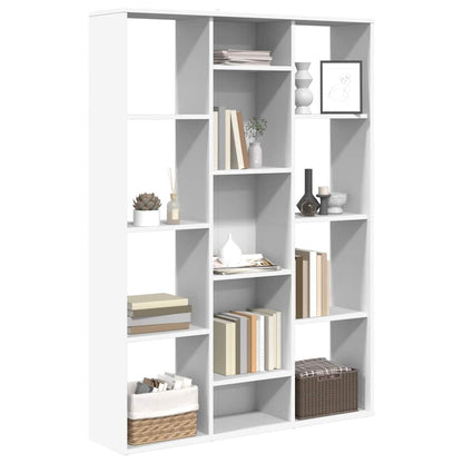 Libreria/Divisorio Bianco 100x24x140 cm in Legno Multistrato | homemem39