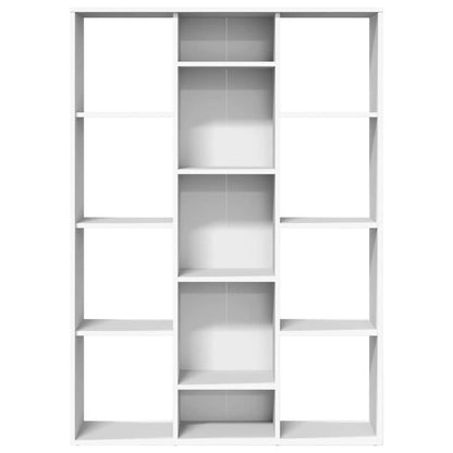 Libreria/Divisorio Bianco 100x24x140 cm in Legno Multistrato