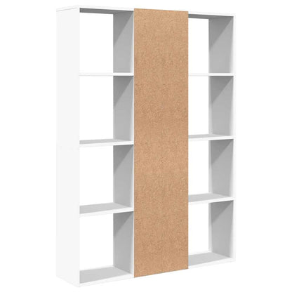 Libreria/Divisorio Bianco 100x24x140 cm in Legno Multistrato | homemem39