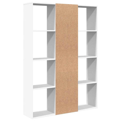 Libreria/Divisorio Bianco 100x24x140 cm in Legno Multistrato