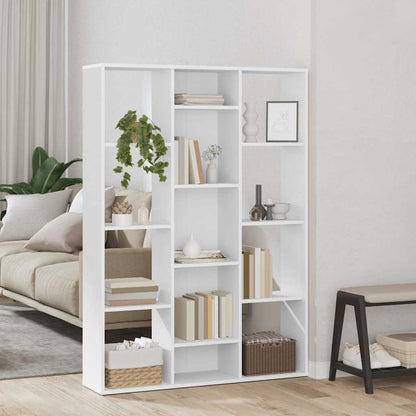 Libreria/Divisorio Bianco 100x24x140 cm in Legno Multistrato | homemem39