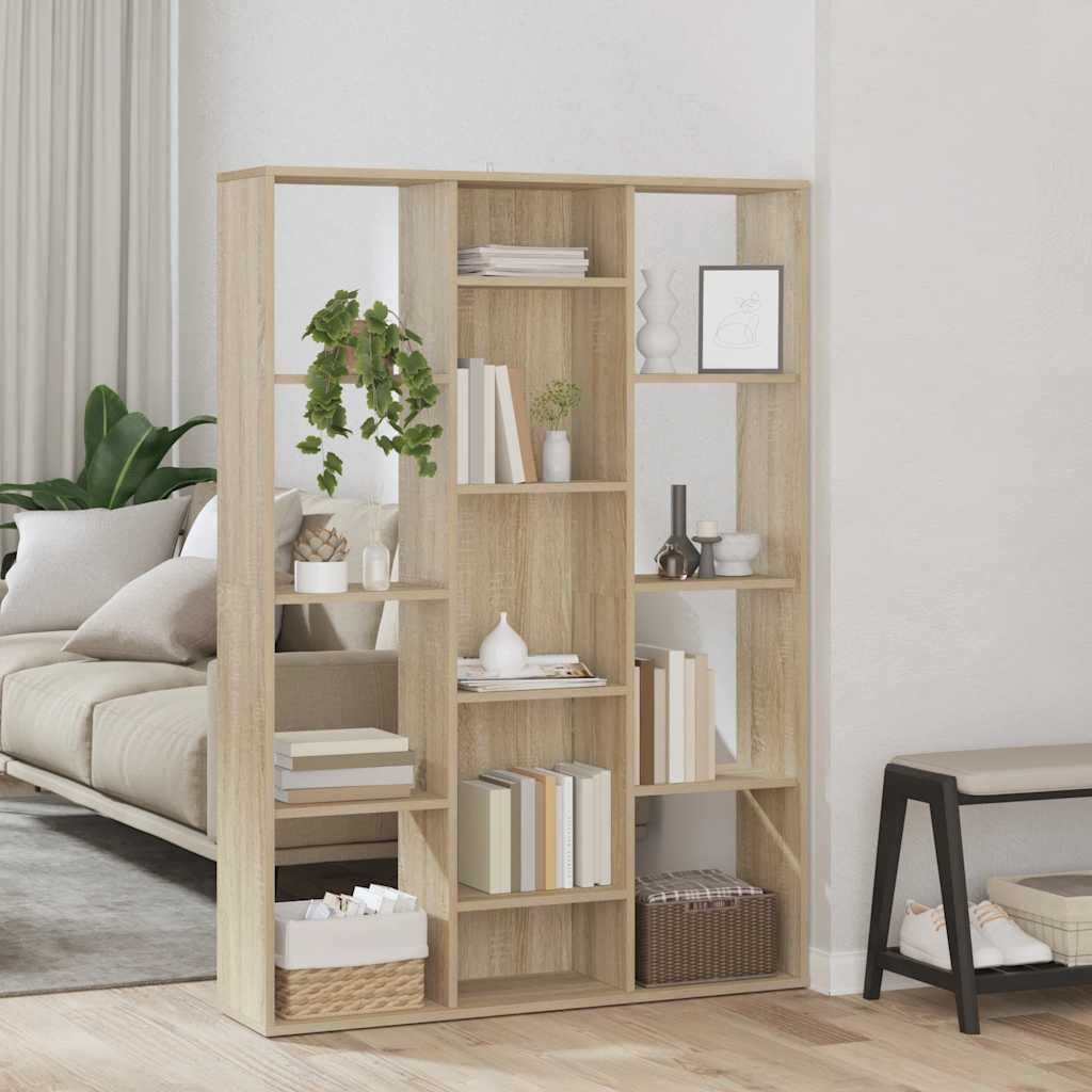 Libreria/Divisorio Rovere Sonoma 100x24x140cm Legno Multistrato | homemem39