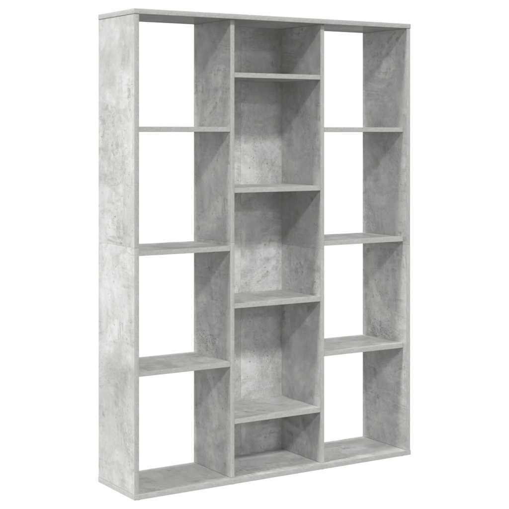 Libreria/Divisorio Grigio Cemento 100x24x140 cm in Multistrato | homemem39