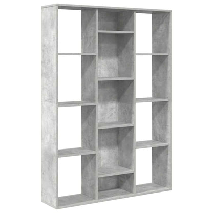 Libreria/Divisorio Grigio Cemento 100x24x140 cm in Multistrato
