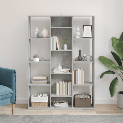 Libreria/Divisorio Grigio Cemento 100x24x140 cm in Multistrato | homemem39