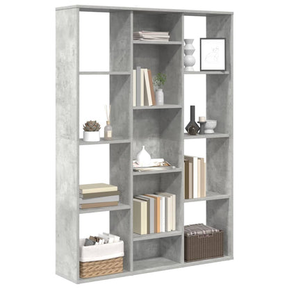 Libreria/Divisorio Grigio Cemento 100x24x140 cm in Multistrato