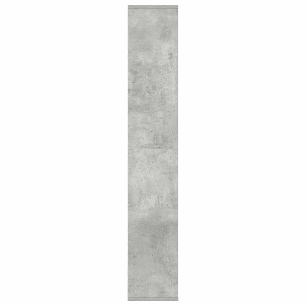 Libreria/Divisorio Grigio Cemento 100x24x140 cm in Multistrato