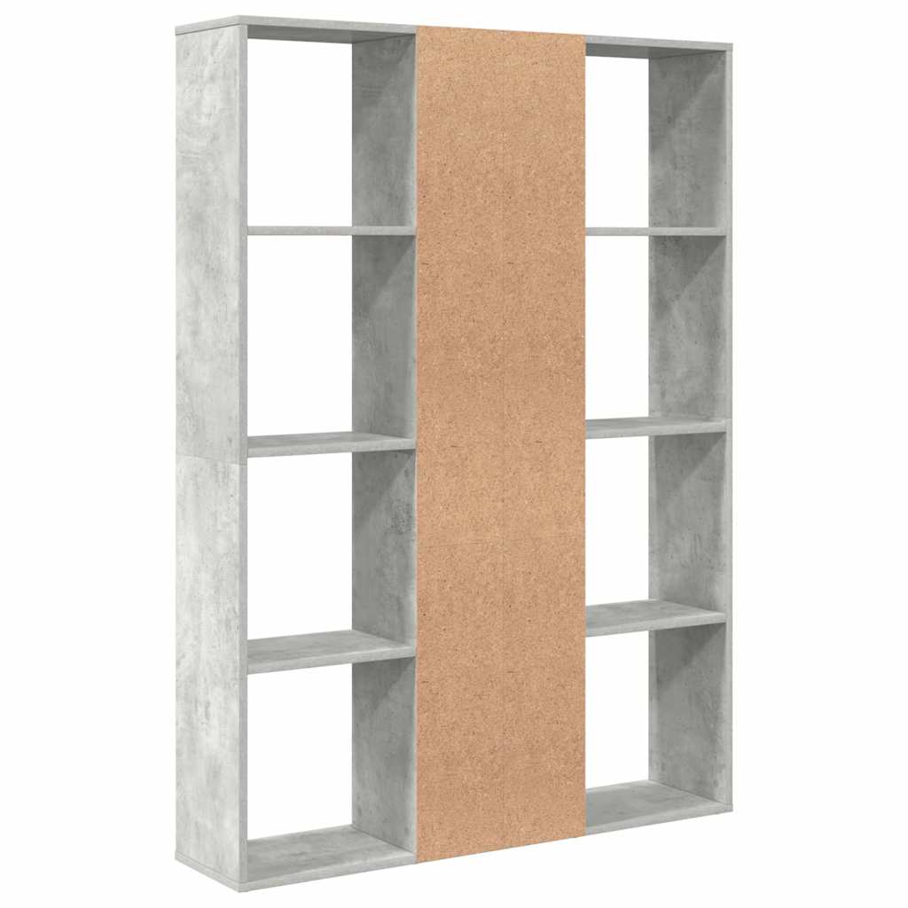 Libreria/Divisorio Grigio Cemento 100x24x140 cm in Multistrato | homemem39