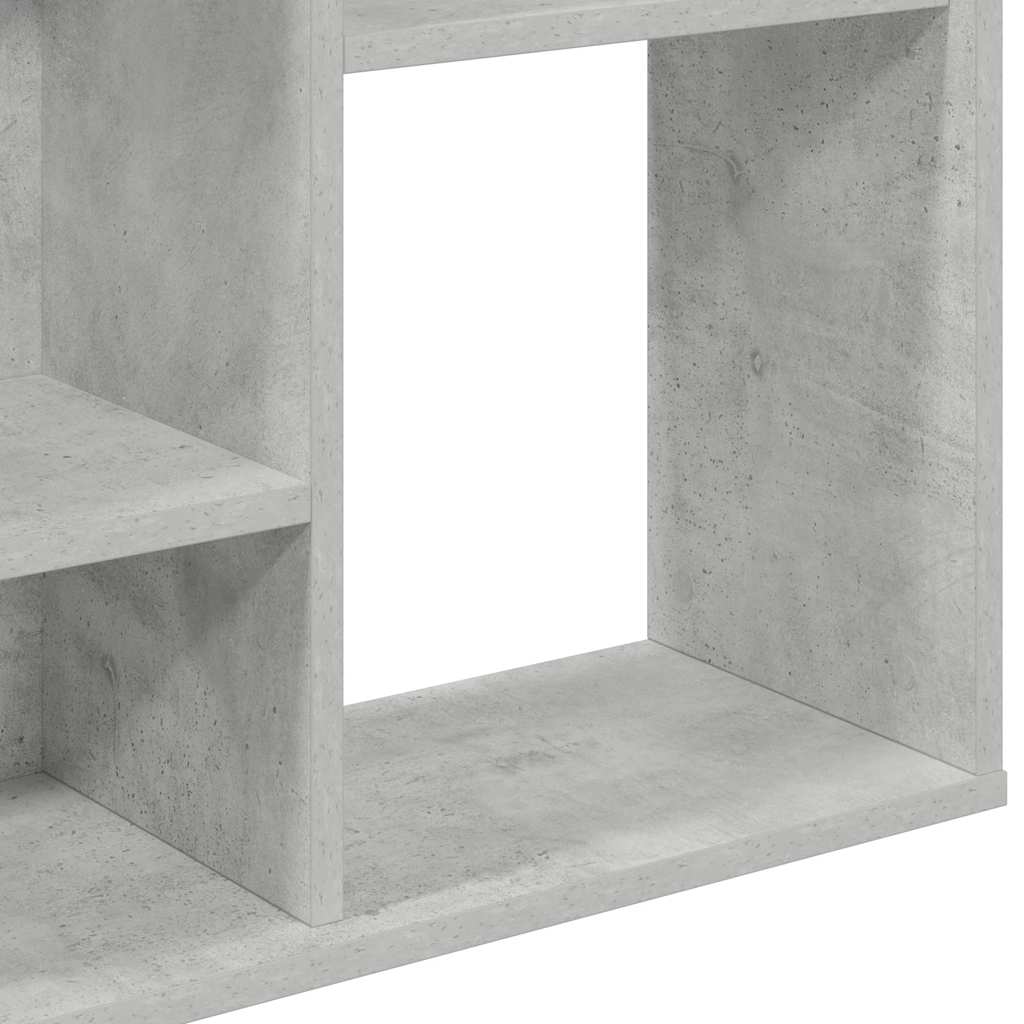 Libreria/Divisorio Grigio Cemento 100x24x140 cm in Multistrato | homemem39