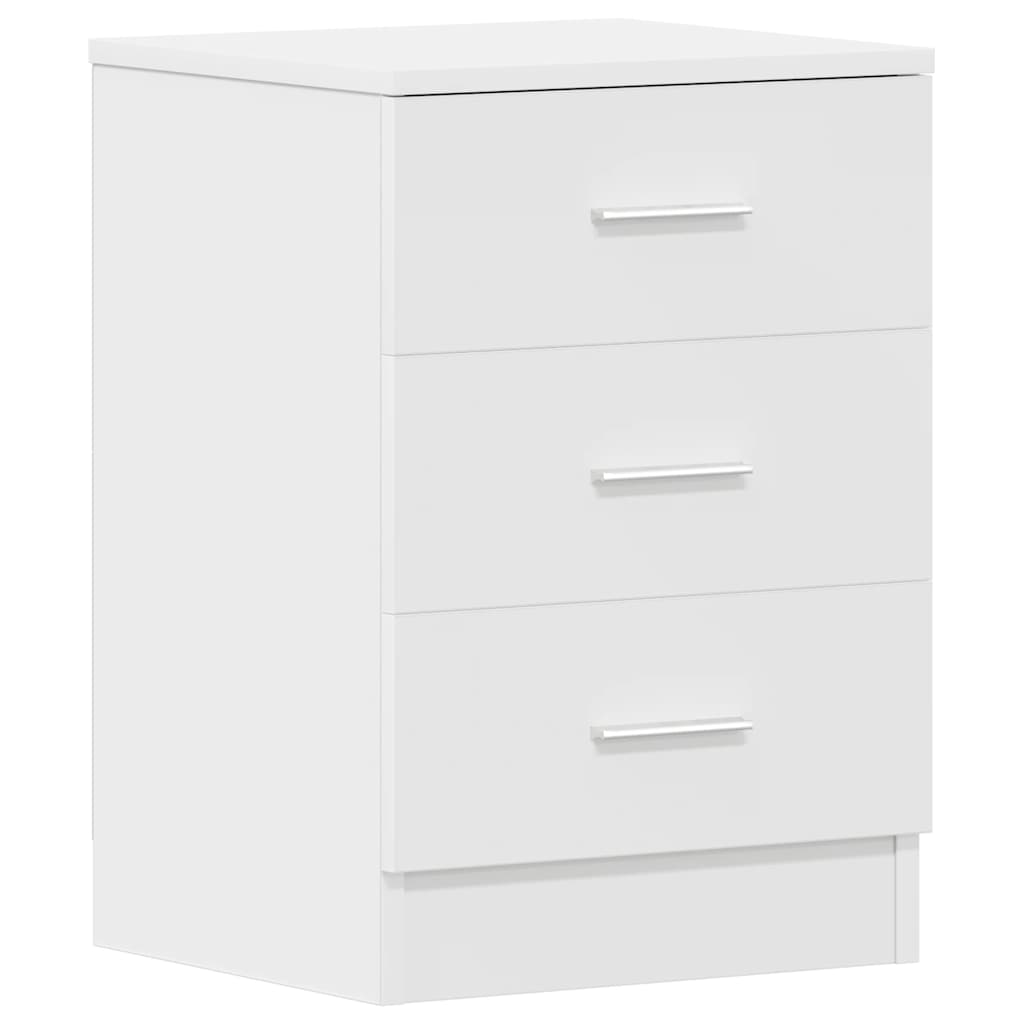 Comodini 2 pz Bianco 38x35x56 cm in Legno Ingegnerizzato - homemem39