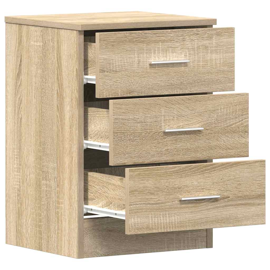 Comodini 2 pz Rovere Sonoma 38x35x56 cm in Legno Multistrato - homemem39