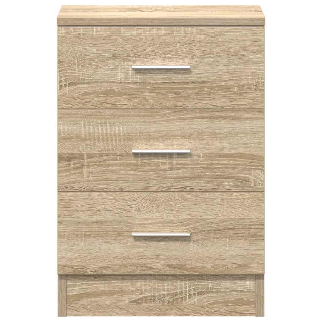 Comodini 2 pz Rovere Sonoma 38x35x56 cm in Legno Multistrato - homemem39