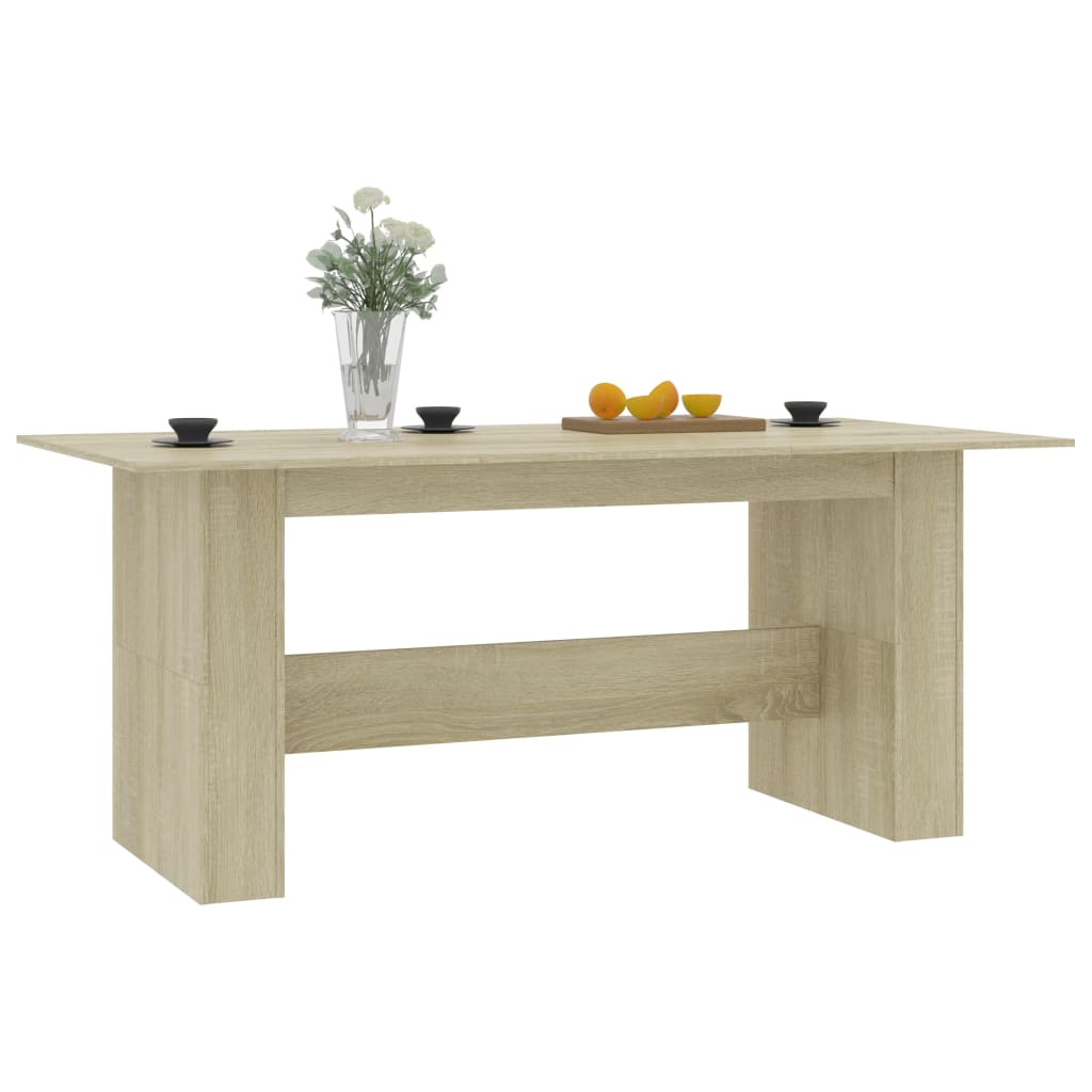 Tavolo da Pranzo Rovere Sonoma 180x90x76cm in Legno Multistrato - homemem39