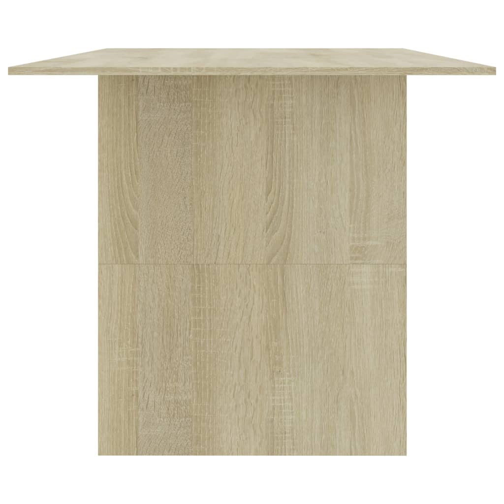 Tavolo da Pranzo Rovere Sonoma 180x90x76cm in Legno Multistrato - homemem39