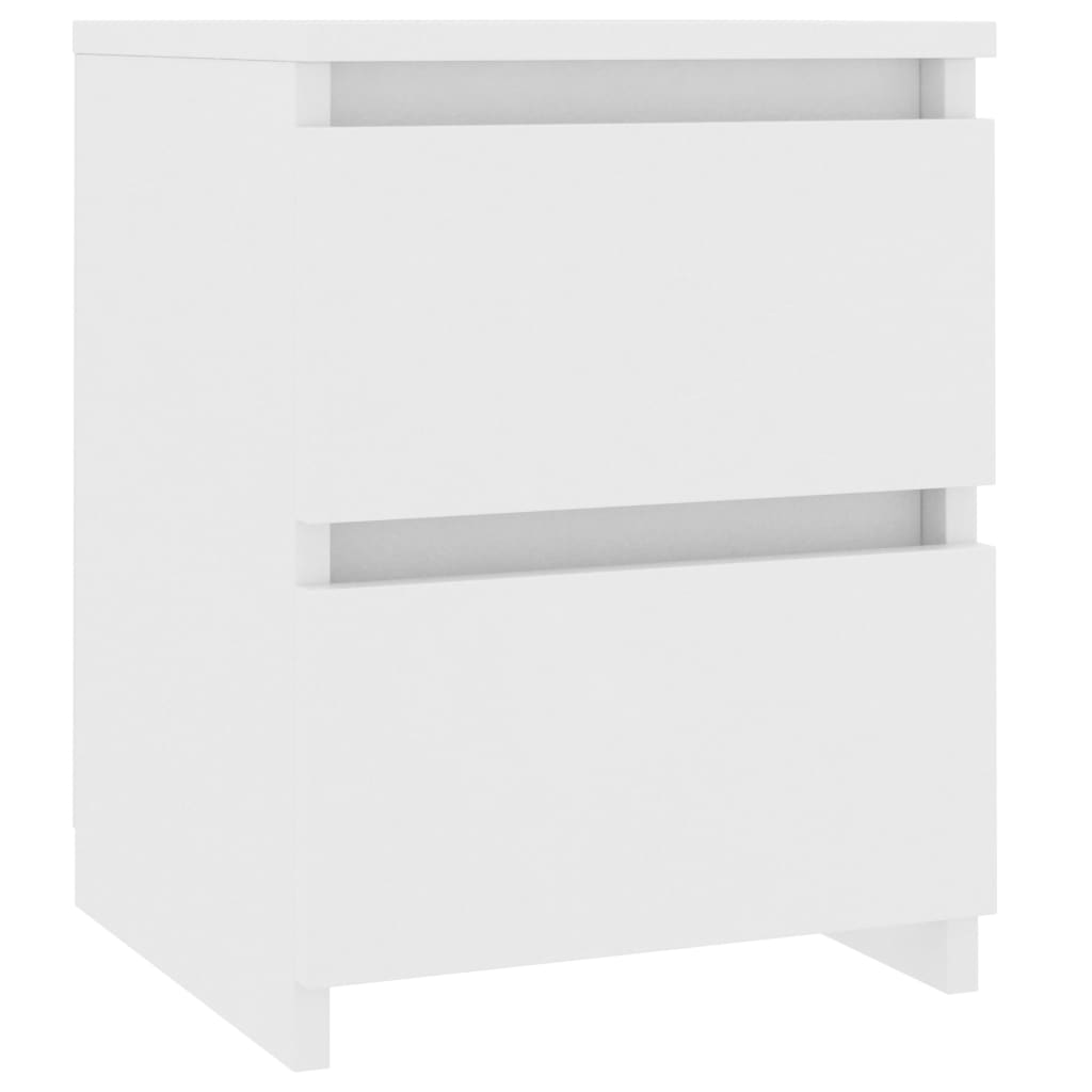 Comodino Bianco 30x30x40 cm Legno Ingegnerizzato - homemem39