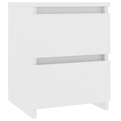 Comodino Bianco 30x30x40 cm Legno Ingegnerizzato - homemem39