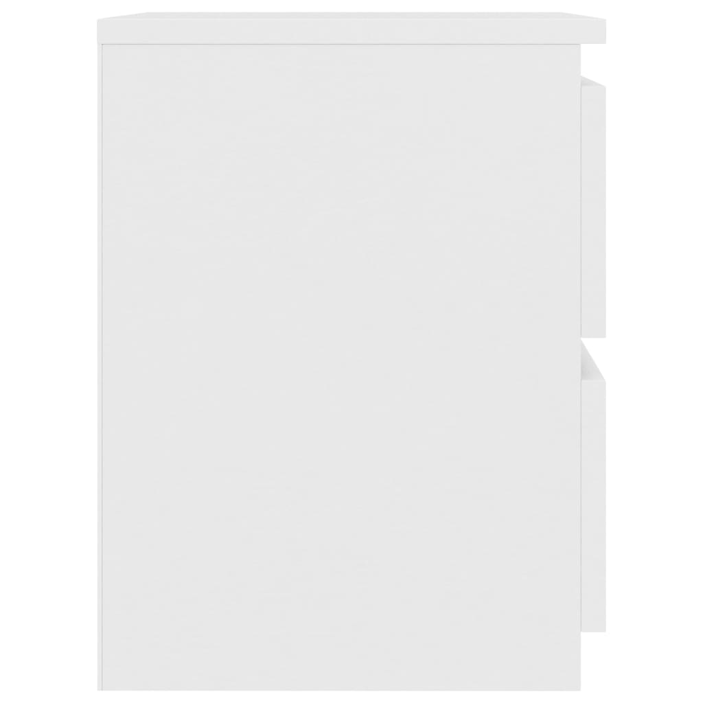 Comodino Bianco 30x30x40 cm Legno Ingegnerizzato - homemem39