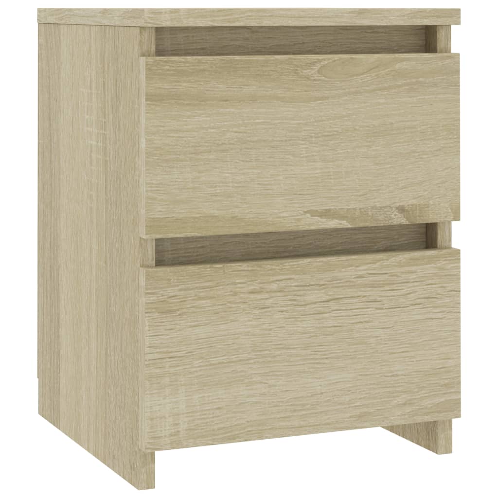 Comodino Rovere Sonoma 30x30x40 cm in Legno Multistrato - homemem39