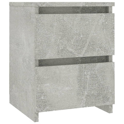 Comodino Grigio Cemento 30x30x40 cm in Legno Multistrato - homemem39