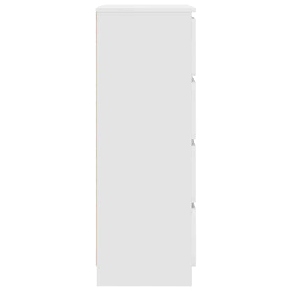 Credenza Bianca 60x35x98,5 cm in Legno Multistrato - homemem39