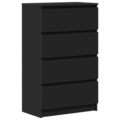 Credenza Nera 60x35x98,5 cm in Legno Multistrato