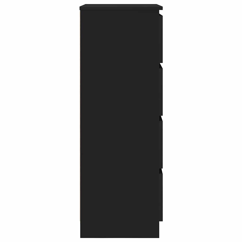 Credenza Nera 60x35x98,5 cm in Legno Multistrato - homemem39