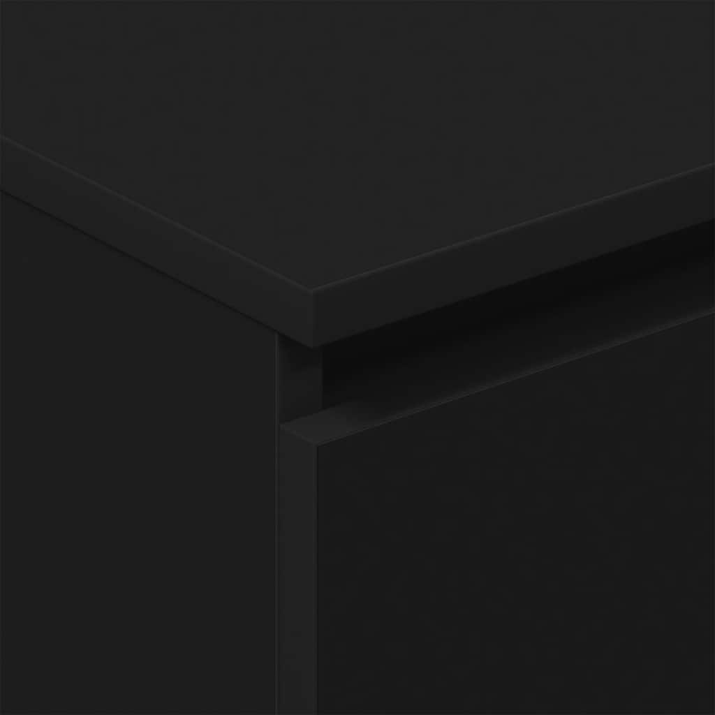Credenza Nera 60x35x98,5 cm in Legno Multistrato