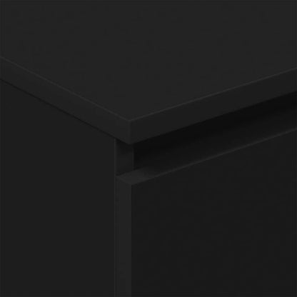 Credenza Nera 60x35x98,5 cm in Legno Multistrato