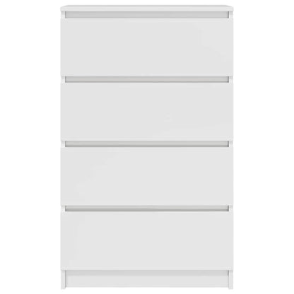 Credenza Bianco Lucido 60x35x98,5 cm in Legno Compensato - homemem39