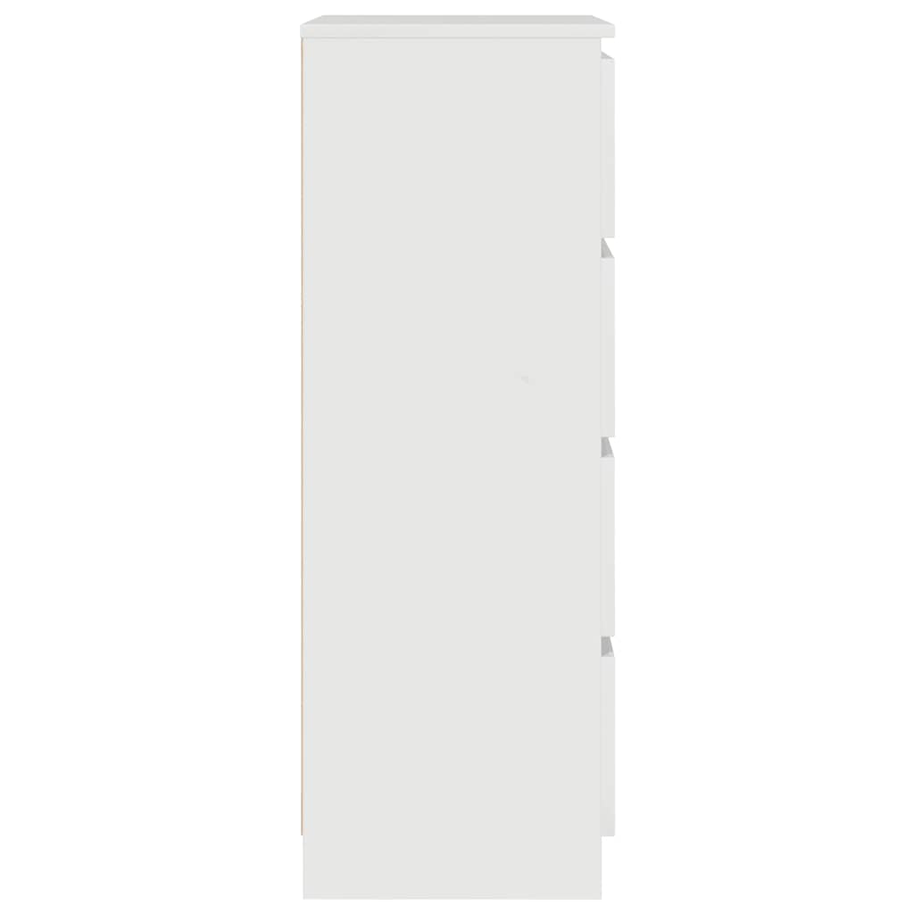 Credenza Bianco Lucido 60x35x98,5 cm in Legno Compensato - homemem39