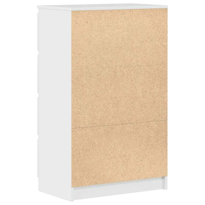 Credenza Bianco Lucido 60x35x98,5 cm in Legno Compensato - homemem39