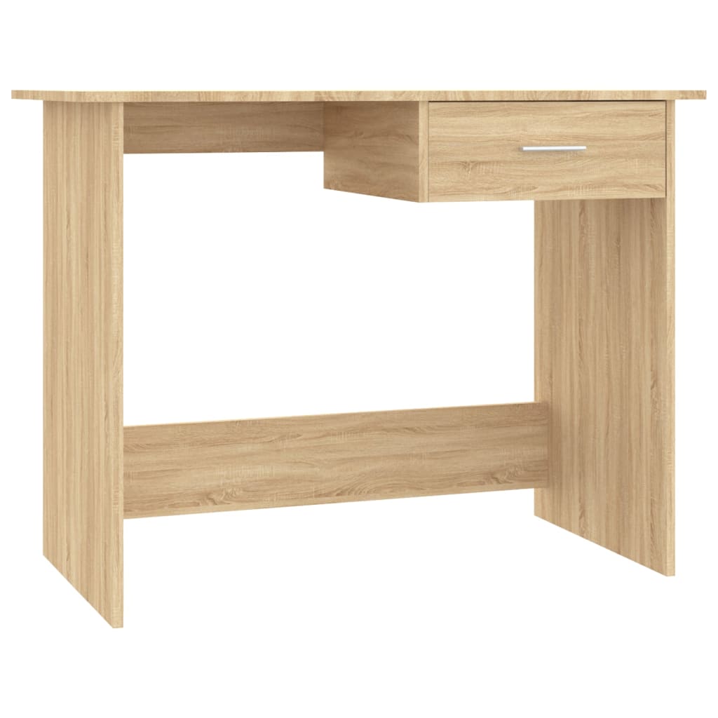 Scrivania Rovere Sonoma 100x50x76 cm in Legno Multistrato - homemem39
