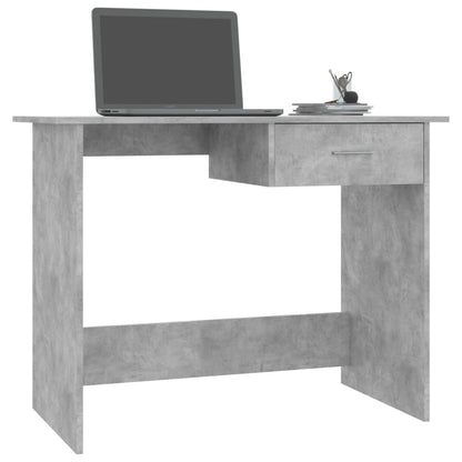 Scrivania Grigio Cemento 100x50x76 cm in Legno Multistrato - homemem39