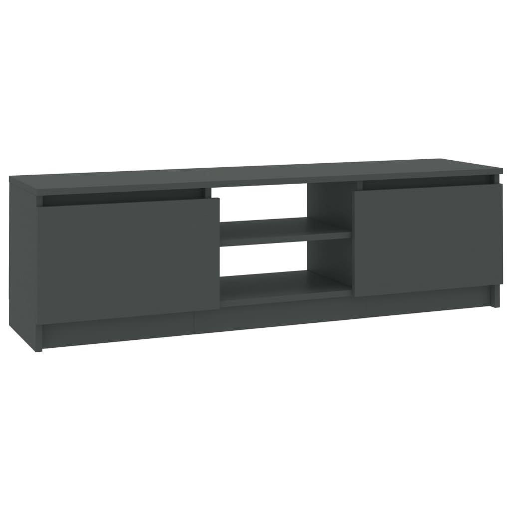 Mobile Porta TV Grigio 120x30x35,5 cm in Legno Multistrato | homemem39