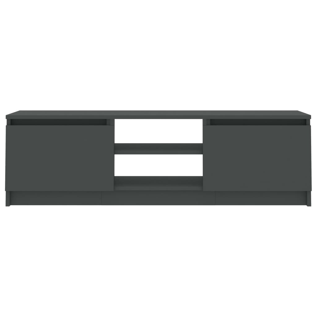 Mobile Porta TV Grigio 120x30x35,5 cm in Legno Multistrato | homemem39