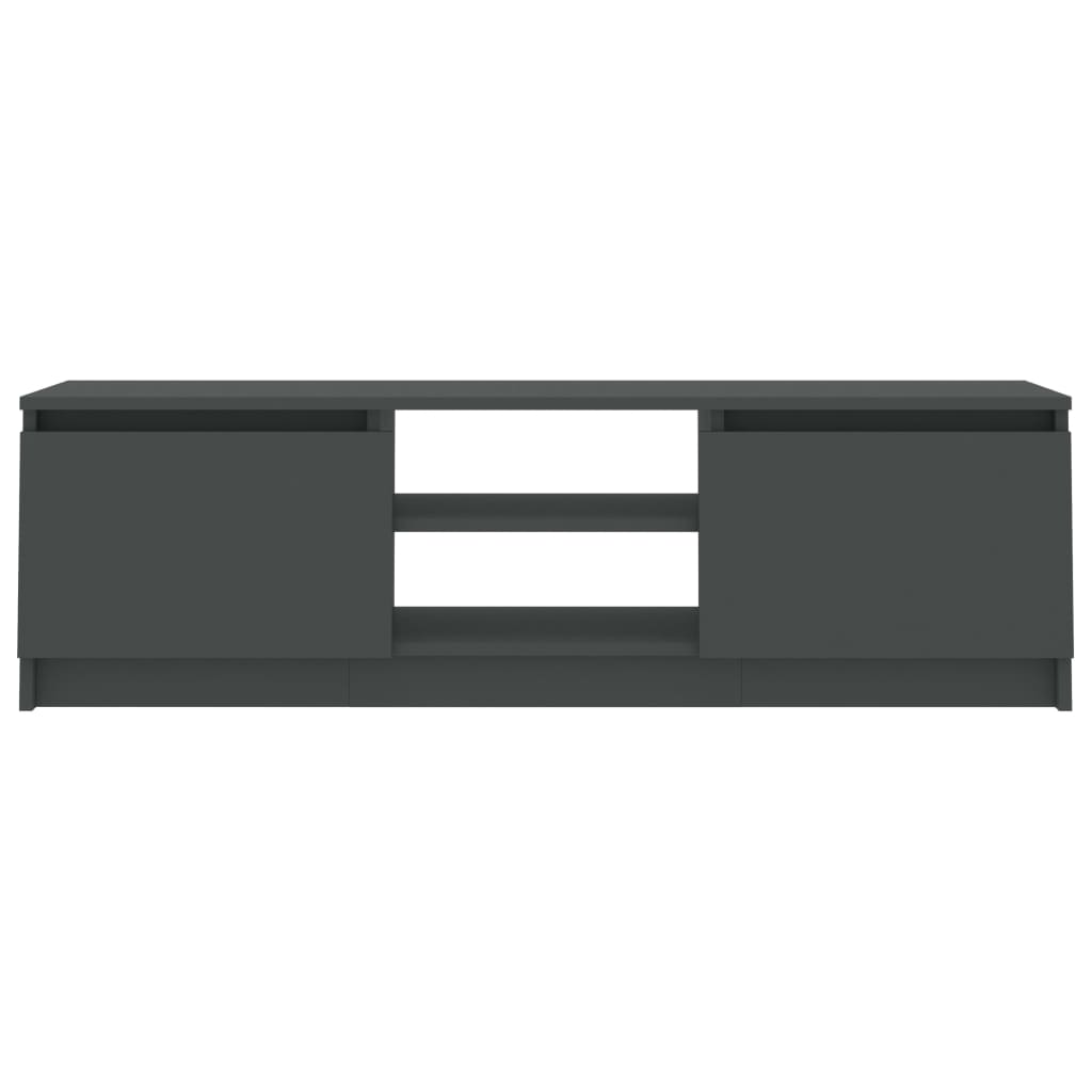 Mobile Porta TV Grigio 120x30x35,5 cm in Legno Multistrato | homemem39