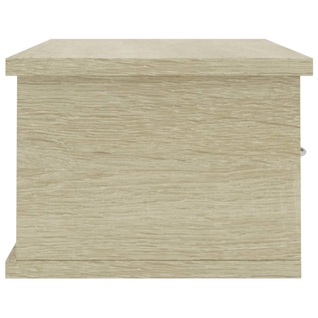 Scaffale Cassetti Parete Rovere Sonoma 60x26x18,5cm Multistrato | homemem39