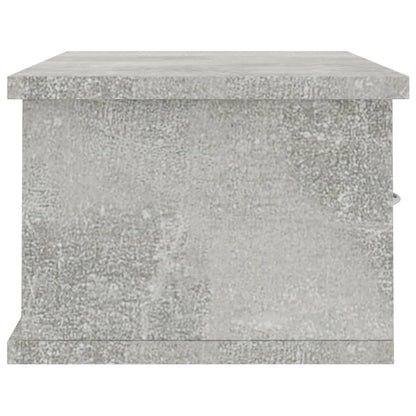 Scaffale Cassetti Parete Grigio Cemento 60x26x18,5 Multistrato | homemem39