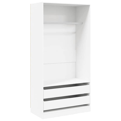Armadio Bianco 100x50x200 cm in Legno Multistrato