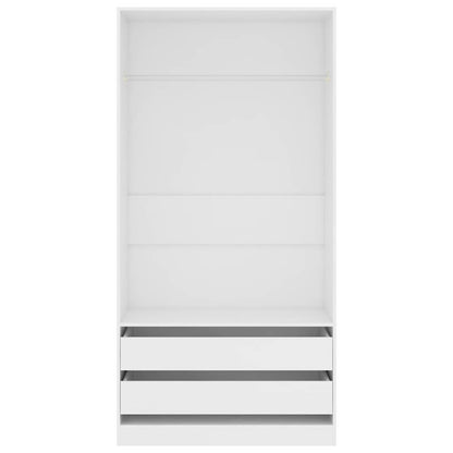 Armadio Bianco 100x50x200 cm in Legno Multistrato