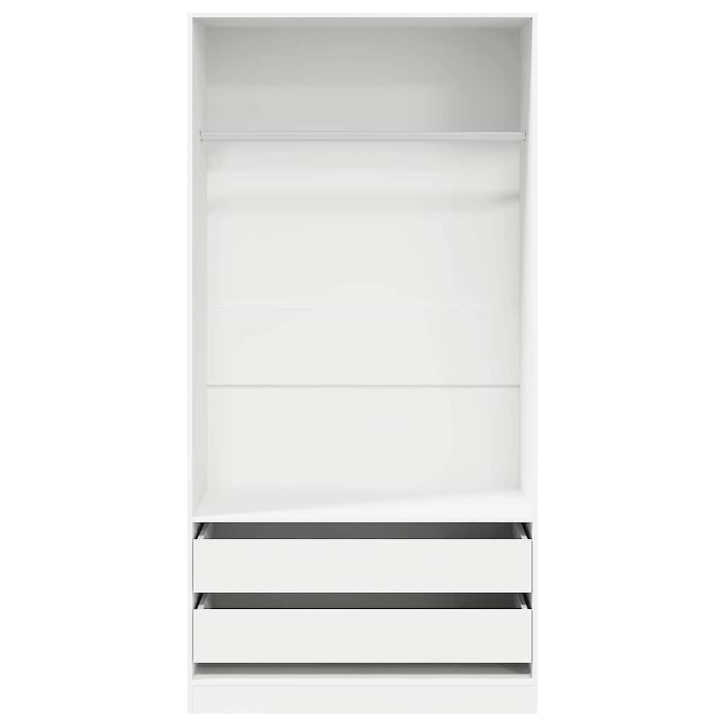 Armadio Bianco 100x50x200 cm in Legno Multistrato