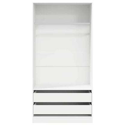Armadio Bianco 100x50x200 cm in Legno Multistrato